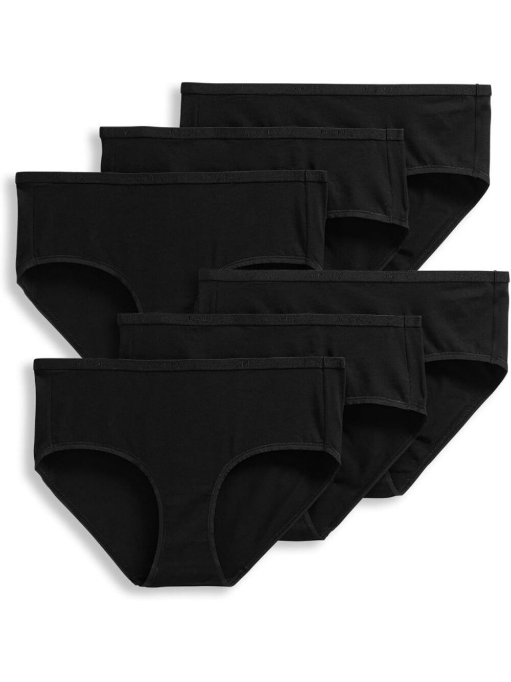 Organic Cotton Stretch Hipster Underwear for Women - 6 Pack, Soft & Comfortable